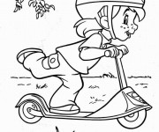 Coloriage Trottinette pour enfants