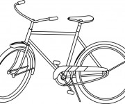 Coloriage Bicyclette &agrave; d&eacute;couper
