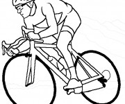 Coloriage Cyclisme maternelle