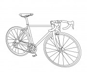Coloriage Un v&eacute;lo de course