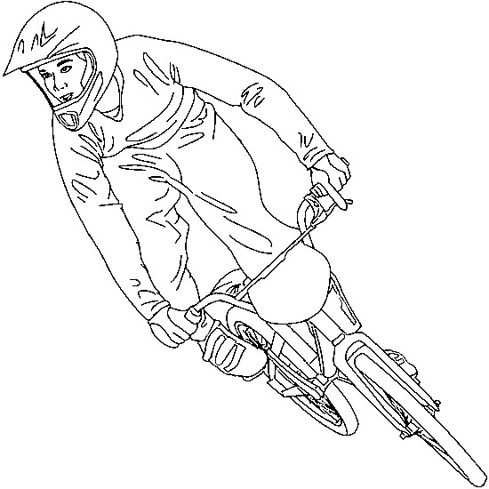 Coloriage Vélo De Course Bmx Dessin Gratuit à Imprimer