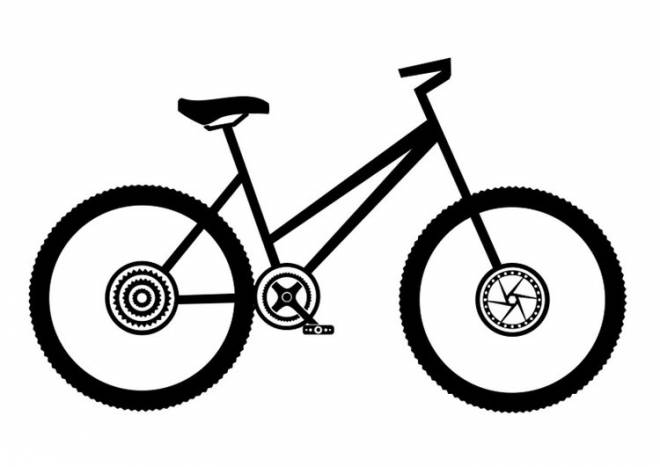 Coloriage et dessins gratuits Vélo de route simple à imprimer