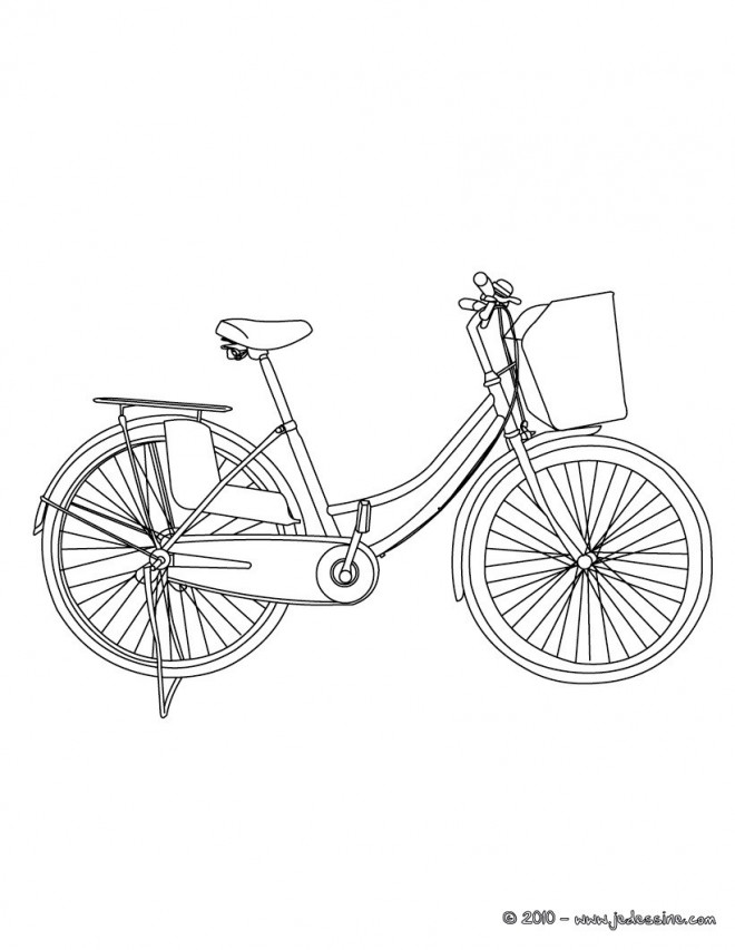 Coloriage et dessins gratuits Vélo maternelle à imprimer