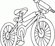Coloriage V&eacute;lo VTT de sport