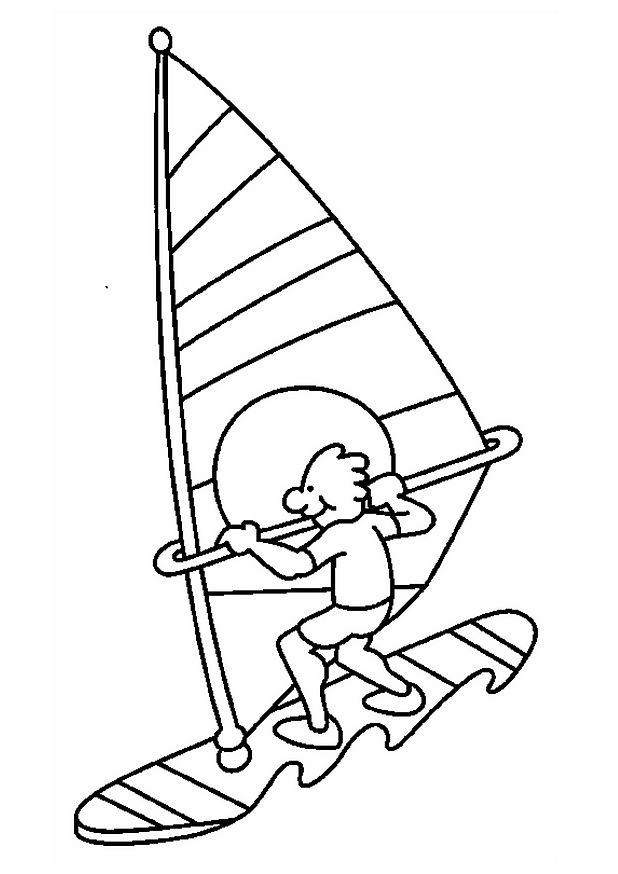 Coloriage et dessins gratuits Voilier Catamaran à imprimer