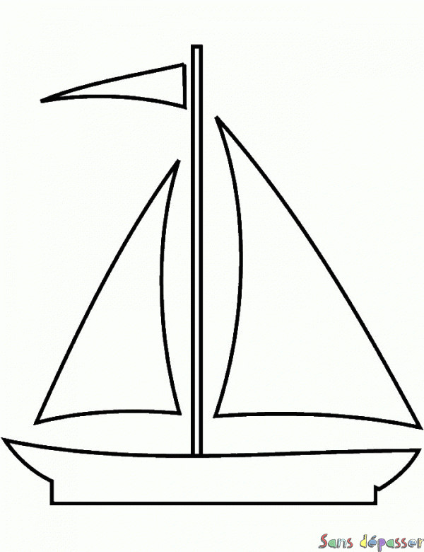 Coloriage Voilier gratuit à imprimer liste 40 à 60