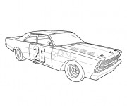 Coloriage et dessins gratuit Auto de course classique à imprimer