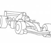 Coloriage Auto de course Indy 500