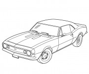 Coloriage et dessins gratuit Voiture Chevrolet à imprimer