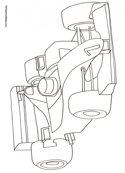 Coloriage Voiture de Course 56 dessin gratuit à imprimer voiture de course 56