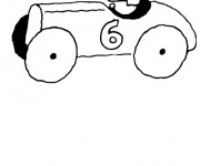 Coloriage Voiture de Course pour enfant