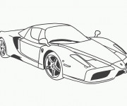 Coloriage Voiture Ferrari F12