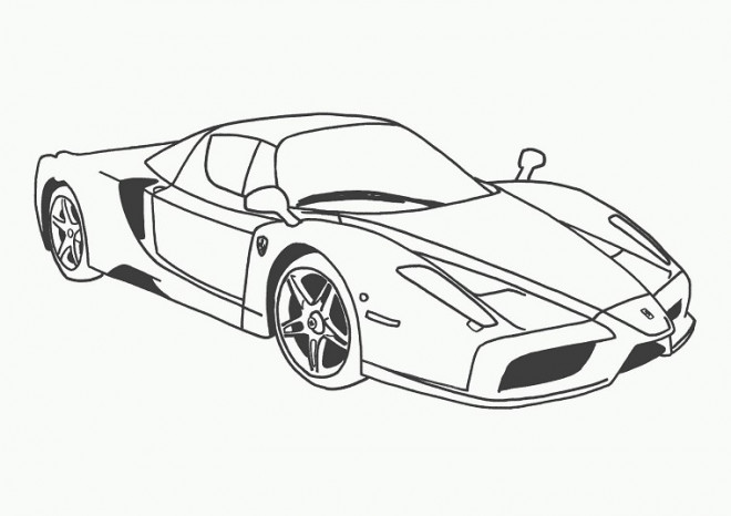 Coloriage et dessins gratuits Voiture Ferrari F12 à imprimer