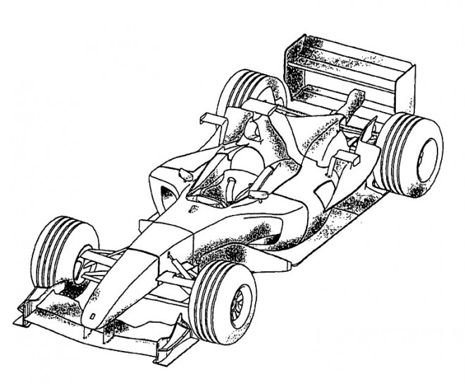 Coloriage Voiture Mclaren De Formule 1 Dessin Gratuit à Imprimer