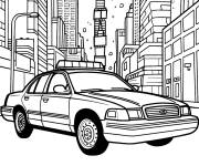 Coloriage et dessins gratuit Patrouille de police à imprimer