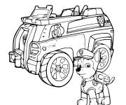 Coloriage V&eacute;hicule de Police de cartoon Pat patrouille
