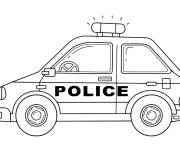 Coloriage Voiture de la police en France