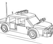 Coloriage Voiture de la police lego