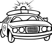 Coloriage Voiture de police de Canada