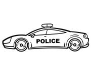 Coloriage Voiture de police Ferrari