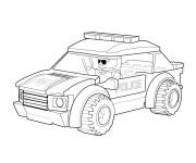 Coloriage Voiture de police Lego PS