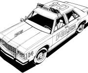 Coloriage Voiture des flics 04