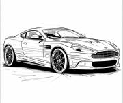 Coloriage Aston Martin sophistiqu&eacute;