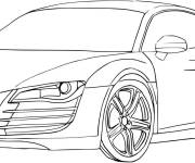 Coloriage Audi voiture de sport
