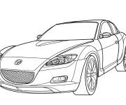 Coloriage Auto de sport Mazda RX-8