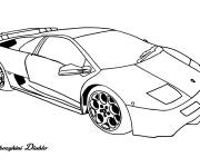 Coloriage Auto Lamborghini Diablo