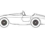 Coloriage Automobile Ferrari 166 MM Barchetta