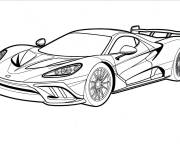 Coloriage Belle voiture de sport