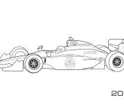 Coloriage Honda Lotus voiture de sport