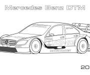Coloriage Image voiture Mercedes Benz Dtm 2010