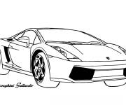 Coloriage Lamborghini Gallardo
