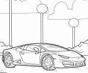 Coloriage Lamborghini Huracan