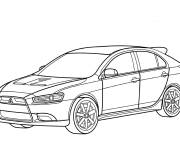 Coloriage Mitsubishi Lancer Sportback sport