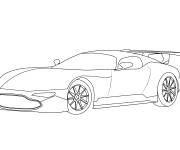 Coloriage Mod&egrave;le de voiture Aston Martin Vulcain