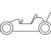 Coloriage et dessins gratuit Mod&egrave;le de voiture de sport facile à imprimer