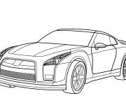 Coloriage Nissan GT-R de sport