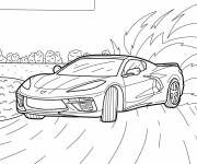 Coloriage Sport Dodge Viper Drifting