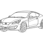 Coloriage Sport Hyundai Genesis
