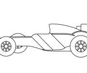 Coloriage Template voiture de sport