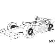 Coloriage Voiture de Formula 1 Honda Firehawk Izod