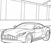 Coloriage Voiture de sport Aston Martin pour gar&ccedil;ons