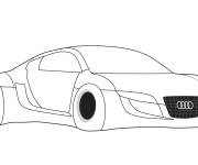 Coloriage Voiture de sport Audi RSQ