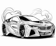Coloriage Voiture de sport BMW &eacute;l&eacute;gante
