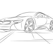 Coloriage Voiture de sport BMW i8