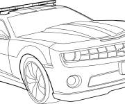Coloriage et dessins gratuit Voiture de sport Chevrolet Camaro à imprimer