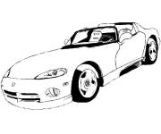 Coloriage et dessins gratuit Voiture de sport en couleurs à imprimer